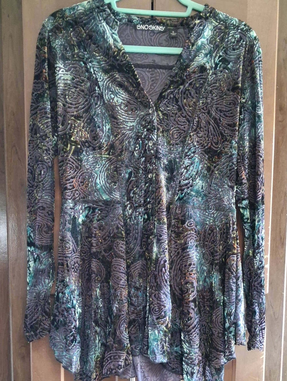 Womens Velvet Tunic Size Small